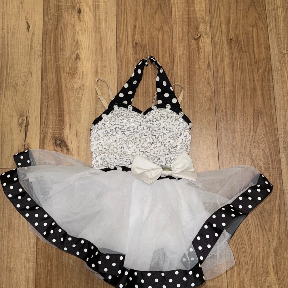 Weissman Black and White Polka Dot Tutu Costume SC (small child)